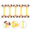 Angoily 5pcs Cartoon Earphone Holder for Headphone Cord Organization Cable Fasteners Cute Design for Use Yellow view 1