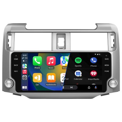 Android 13 Car Stereo for Toyota 4Runner 2014-2019 with Wireless CarPlay Android Auto,10.33 inch Touch Screen Bluetooth GPS WiFi DSP 4G RAM 64G ROM Silvery White Head Unit