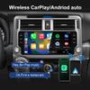 Android 13 Car Stereo for Toyota 4Runner 2014-2019 with Wireless CarPlay Android Auto,10.33 inch Touch Screen Bluetooth GPS WiFi DSP 4G RAM 64G ROM Silvery White Head Unit view 3