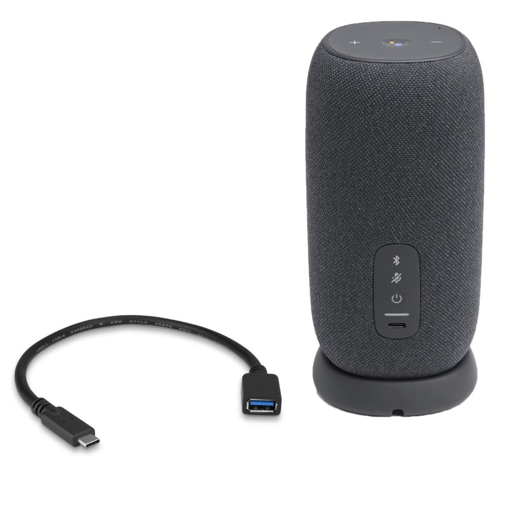 BoxWave Cable Compatible with JBL Link Portable - USB Expansion Adapter, Add USB Connected Hardware to Your Phone