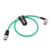 ZBLZGP 12G 75 Ohm HD-SDI Video Coaxial Cable BNC Male to Right Angle BNC Male for 4K SmallHD Atomos Monitor Alexa DSMC2 Video Camera view 4