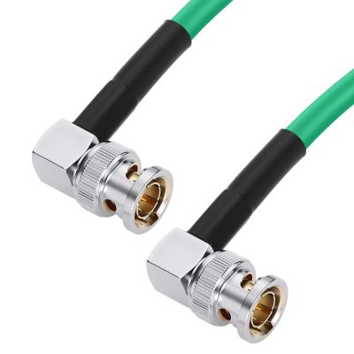 ZBLZGP 12G HD SDI 75 Ohm Video Coaxial Cable Neutrik Right Angle BNC to Right Angle BNC Male for 4K Video Camera