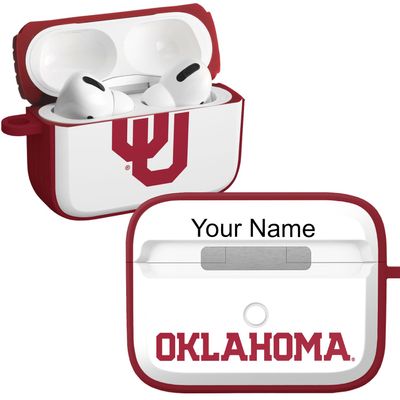 Affinity Bands Oklahoma Sooners HDX Custom Name Case Cover Compatible with Apple AirPods Pro 1 & 2 (Classic Crimson)