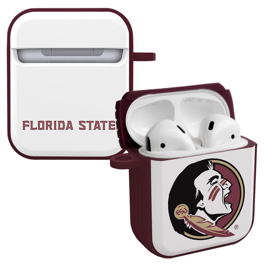 Affinity Bands Florida State Seminoles HDX Case Cover Compatible with Apple AirPods Gen 1 & 2 (Classic White)