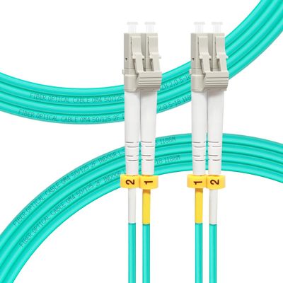 FLYPROFiber- LC to LC OM4 Fiber Patch Cable 3M/10ft, OM4 Duplex 50/125um Multimode Fiber Optic Cables LSZH 40GB/100GB, Length Options: 0.2m-100m, 10pack