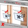 Adjustable Wall Mount Bracket Rotatable TV Stand TMX200 with Spirit Level ,26-55" Stents (Black) view 2