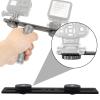 Micro Traders 2Pcs Dual Flash Camera Bracket Replacement 2 Flash Holder Bracket Camera Light Bracket with 1/4 Screw Accessories for DSLR Camera LED Light view 3