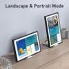 Almoz Echo Show 15 Stand Aluminum, Tilt Stand for Echo Show 15 All Gen and Echo Show 21, with Storage Tray, Compact Size, Durable and Stable (Silver) view 3