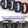 Bcuckood Compatible with Fitbit Versa 4/Versa 3/Sense 2/Sense Band Women Men, 5 Pack Elastic Nylon Soft Adjustable Stretchy Solo Loop Replacement Strap for Women Men view 2