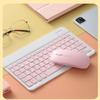 QIYIBOCASE Keyboard Case with Mouse for iPad Air 11-inch M3 (2025) / M2 (2024), iPad Air 5th/4th Generation, Candy Slim Detachable Magnetic Keyboard Mouse with Pencil Holder (Pink) view 3