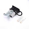 600V 120Amp Grey Housing 2 Way Battery Power Cable Connector Grey T-Bar Handle Black Dustproof Cover view 3