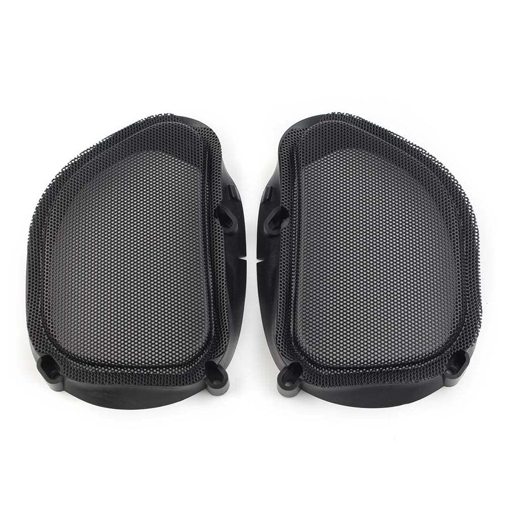 FSFY Motorcycle Mesh Grill Speaker Cover,Speaker Grill Accent Trim Cover for Harley DAVIDSON Road Glide 1998-2010 2011 2012 2013,Black