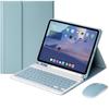QIYIBOCASE Keyboard Case for iPad Air 13 inch(M3/M2-2025/2024)/Pro 12.9 6th/5th/4th/3rd Gen with Mouse, Slim Lightweight Detachable Magnetic Keyboard with Pencil Holder, (Blue) view 1