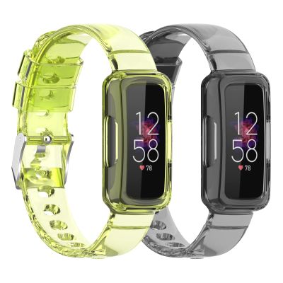 2 PACK Bands Compatible for Fitbit Inspire 3 Replacement Bands with Case Shockproof Rugged Band Strap with Protective Bumper Case Men Women (yellow+gray)