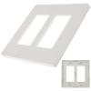 Angoily Screwless Wall Plate Gang Electrical Outlet Cover Installation High-temperature Resistant Design Clean Look for Outlets and Neutral Walls view 1