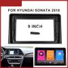 9 inch Car Radio Fascia Panel for Hyundai Sonata 2018 Stereo Frame view 2