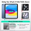 BMOUO Kids Case for 11th Generation (A16) 11 Inch 2025/10th Generation 10.9" 2022 - with Built-in Screen Protector, Shockproof Handle Stand 11th/10th Generation Case for Kids, Turquoise view 2