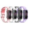 4Pack Clear Bands Compatible for Fitbit Inspire 3 Bands, Wrist Strap with Protective Bumper Case Compatible for Fitbit Inspire 3 for Men Women (pink/purple/clear/gray) view 1