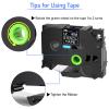 USUPERINK 10PK Compatible for Brother P-Touch Stencil Tape ST161 STe161 ST-161 STe-161 1.4" x 9.8 feet (36mm x 3m) Black on Clear Non-Adhesive Stamp Etching Label for PT-P900W PT-P950NW Label Maker view 2