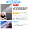 USUPERINK 10PK Compatible for Brother P-Touch Stencil Tape ST161 STe161 ST-161 STe-161 1.4" x 9.8 feet (36mm x 3m) Black on Clear Non-Adhesive Stamp Etching Label for PT-P900W PT-P950NW Label Maker view 3