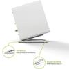 Pasotim Desktop Speaker Stand Metal Audio Bracket Tabletop Holder for 'S YU4 Active Speaker & Similar Size Speaker, Black view 3