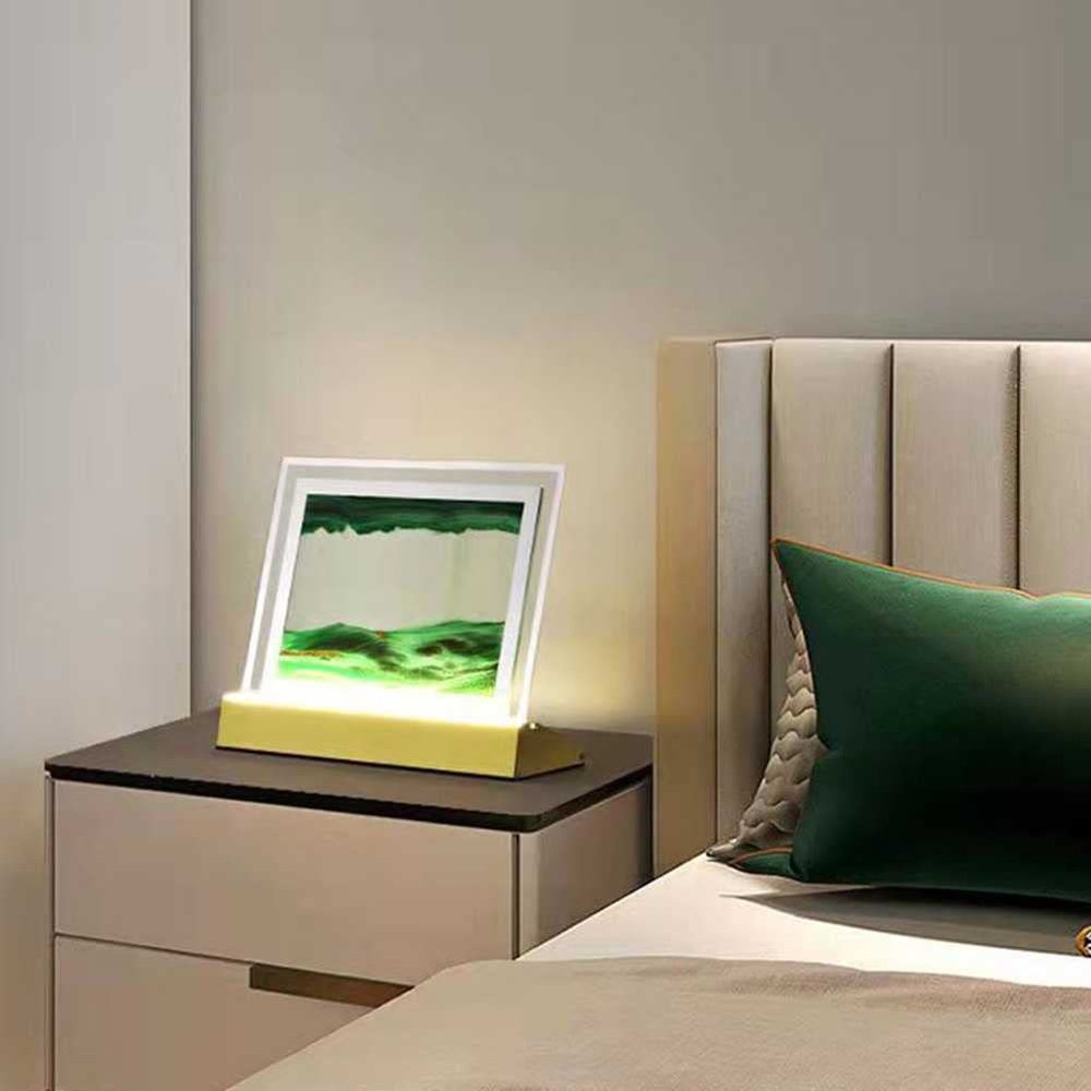 KridDr Sand Art Image Night Light with Touch Moving Sand Images for Desk Office Home Sensory Toys Calm Relaxing