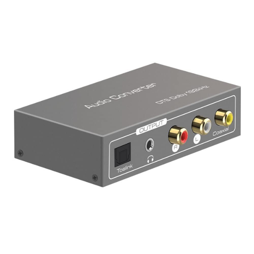 192KHz Multi Function Audio Converter,for ARC Toslink Optical SPDIF Coaxial to 3.5 mm AUX Coaxial Audio Adapter