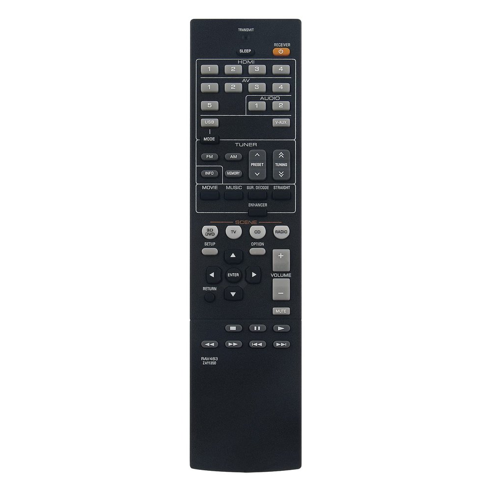 Beyution RAV463 ZA11350 Replace Remote Control Fit for Yamaha AV Receiver RX-V375 RXV375 RX-V373 HTR-3065 HTR3065 HTR-3066 HTR-3066BL RX-V373BL RX-V375BL YHT-399U YHT-397 YHT-397BL YHT-399