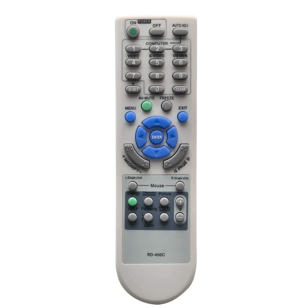 Beyution RD-450C Replace Remote Control Fit for NEC Projector RD-448E RD-443E LT240 LT240K LT245 LT25 LT260 LT260K LT265 LT280 LT30 M260W+ M260WS M260WS+ M260X M260X+ M260XC M230X M230X+ M230XG M260W