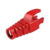 100pcs Red RJ45 CAT6 CAT6E CAT5 CAT5E Ethernet Network Cable Strain Relief Boots Cable Connector Plug Cover view 1