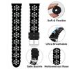 3-Pack Slim Silicone Bands Compatible with Fitbit Inspire 3/Inspire 2/Inspire HR/Inspire, Lace Silicone Narrow Thin Rose Hollowed-out Sports Replacement Strap Wristband, 305 view 3