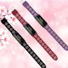 3-Pack Slim Silicone Bands Compatible with Fitbit Inspire 3/Inspire 2/Inspire HR/Inspire, Lace Silicone Narrow Thin Rose Hollowed-out Sports Replacement Strap Wristband, 306 view 4