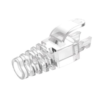 100pcs Transparent RJ45 CAT6 CAT6E CAT5 CAT5E Ethernet Network Cable Strain Relief Boots Cable Connector Plug Cover