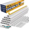 Cord Hider, Wire Cover, Cord Covers Wall Mounted TV, Cable Hider, 315 in Paintable White Raceway Kit, Electrical Cords Concealer, Cable Management, Hide Cords Wall, Wire Molding, Adhesive Channel view 1