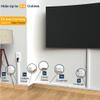 Cord Hider, Wire Cover, Cord Covers Wall Mounted TV, Cable Hider, 315 in Paintable White Raceway Kit, Electrical Cords Concealer, Cable Management, Hide Cords Wall, Wire Molding, Adhesive Channel view 2
