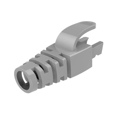 100pcs Grey RJ45 CAT6 CAT6E CAT5 CAT5E Ethernet Network Cable Strain Relief Boots Cable Connector Plug Cover