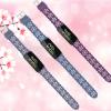 3-Pack Slim Silicone Bands Compatible with Fitbit Inspire 3/Inspire 2/Inspire HR/Inspire, Lace Silicone Narrow Thin Rose Hollowed-out Sports Replacement Strap Wristband, 302 view 4