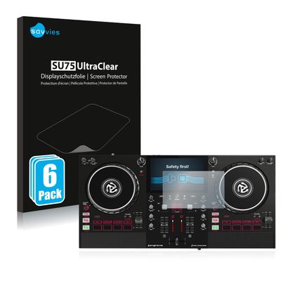 savvies 6-Pack Screen Protection Film compatible with Numark Mixstream Pro Screen Protector Ultra Clear [Scratch Proof, Anti Fingerprint, Ultra Thin]