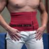 SG TRAINING FIT #1 Custom Text/Logo Sport Pro Wool Cotton Warming Belt Relieves Back Pain Supports Lumbar and Muscles Optimal Compression for Men and Women. (3, Red) view 2