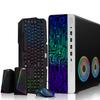 HP G4 Desktop Computer PC AMD Pro A10-9700 R7, 8GB RAM, 256GB SSD, RGB Speaker, RGB Keyboard with AI-Enabled Copilot Key, Mouse, 2X ARGB Fan WiFi, Windows 11 (Renewed) view 1