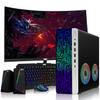 TechMagnet HP G4 Desktop Computer PC,AMD Pro A10-9700 R7,8GB RAM,512GB SSD,24-inch Curved Monitor,RGB Speaker,RGB Keyboard with AI-Enabled Copilot Key,Mouse,2X ARGB Fan WiFi,Windows 11 Pro (Renewed) view 1
