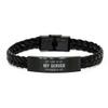 Server, Server Braided Leather Bracelet Don't Make me use My Server Voice Server for Women Men, Bracelet for Birthday Gifts view 1