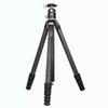 OBO N284D 63 Carbon Fiber Camera Tripod & Monopod Professional Lever Lock Center Column Tripod with 360Swivel Ball Head H36 for Camera, Max Load 17KG/37.4lbs (N284D+H36 (Black)) view 1