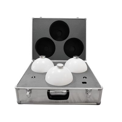 3PCS 3D Scanner Target Spheres with Magnetic Base Tripod Mount Carrying Case 200MM Diameter
