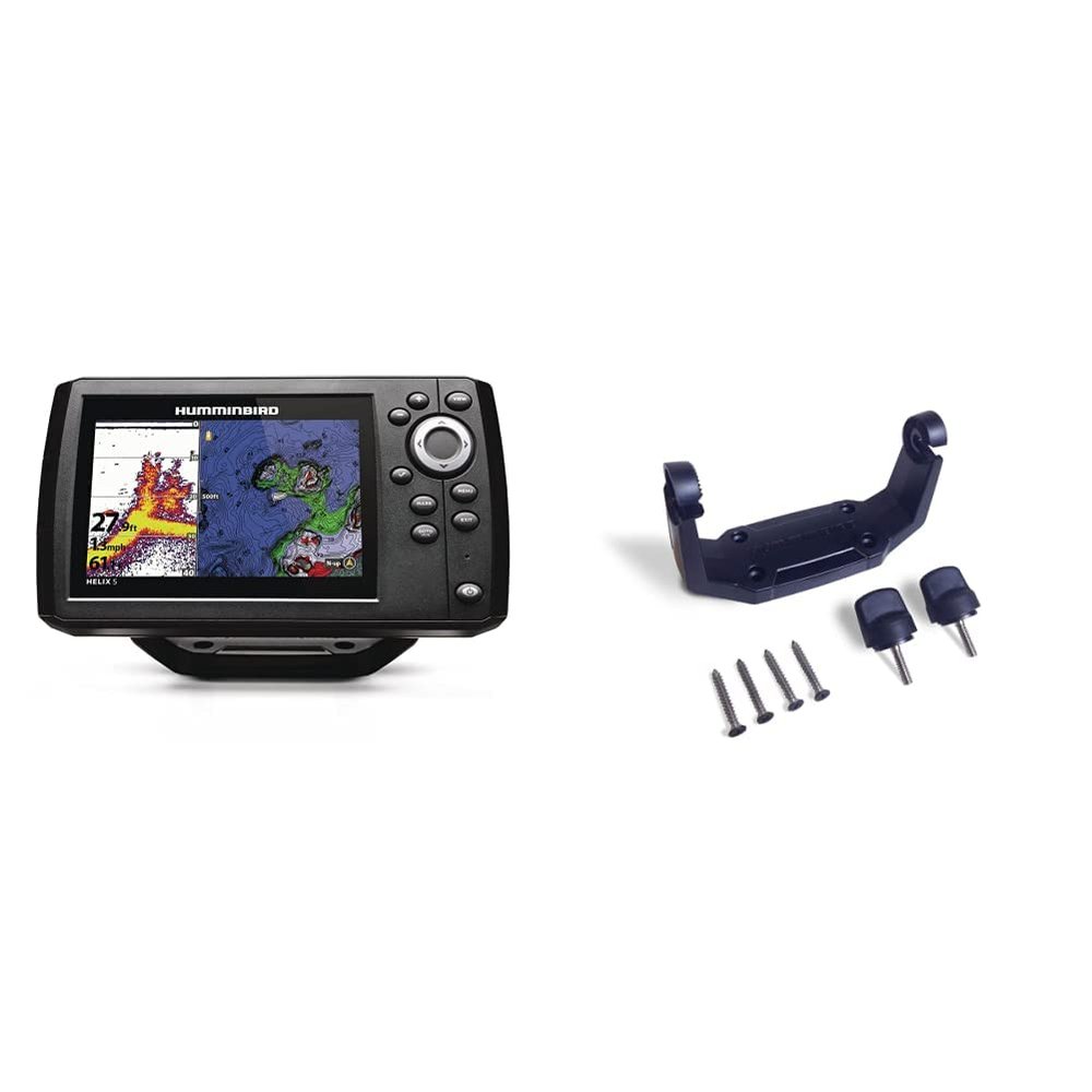 Humminbird Helix 5 Chirp GPS G3 Fish Finder and Gimbal Mount Kit