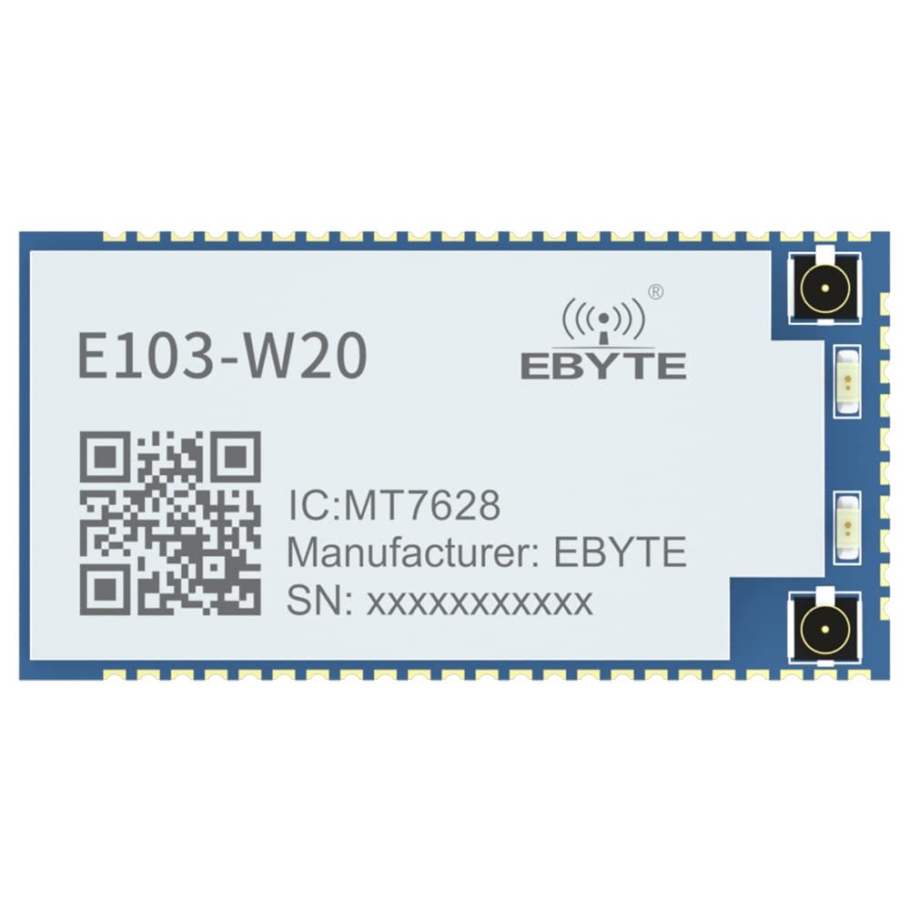 2.4G Serial Port to WiFi Wireless Routing Module MT7628AN E103-W20(7628) OpenWrt SDK AP STA 32MB Flash+128MB DDR2 300Mbps Phy