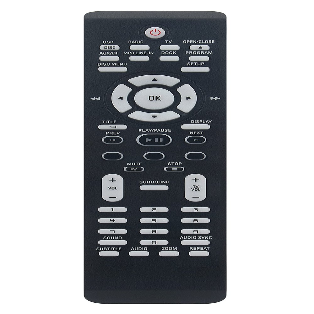 996510001263 Replace Remote Control fit for Philips DVD Home Theater HTS3151D HTS3151 HTS3151D/37 HTS3544 HTS3555 HTS3555/37B HTS3555/37 HTS3544/37B HTS3544/37
