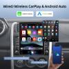 [2G+64G] Android 13 Double Din Vertical Car Stereo with Wireless/Wired Carplay & Android Auto, 9.7 inch Touch Screen Head Unit Radio, Hi-Fi/Bluetooth/SWC/GPS Navigation+ AHD Backup Camera view 3