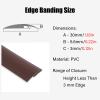 ZJKXJH Gray Floor Transition Strip Self Adhesive, PVC Cuttable Carpet Edge Strip 1-25 M Long, Self Stick Non Slip Flooring Mat Wrapping Edge Trim (Size : 2m/6.6ft Length) view 4