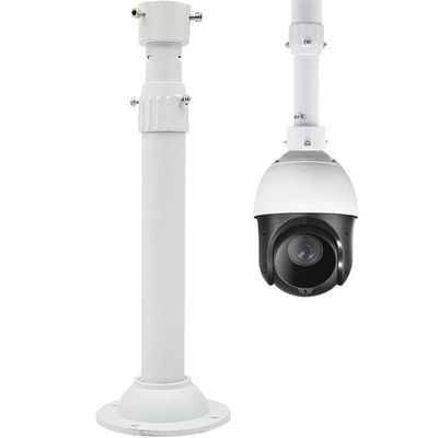 CCTV Camera Mounting Bracket Aluminum Alloy Lengthen Thickened Tube 30-60cm Retractable Ceiling Mount Bracket Camera Hoisting Support for High Speed Dome PTZ Camera